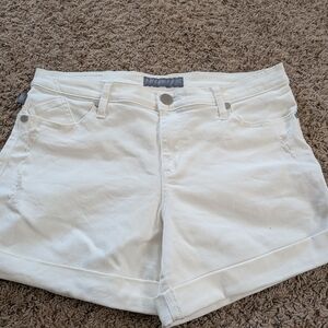 Rock & Republic White Jean Shorts